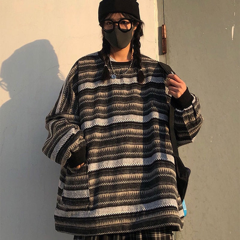 Striped Hip Hop Sweater