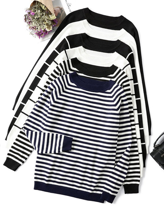 Long Sleeve Striped Sweater